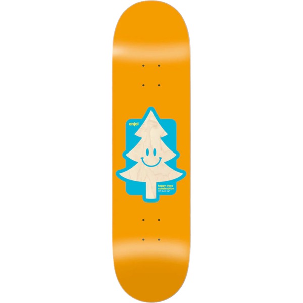 Enjoi Skateboards Happy Tree Orange Skateboard Deck Super Sap - 8.5" x 32"
