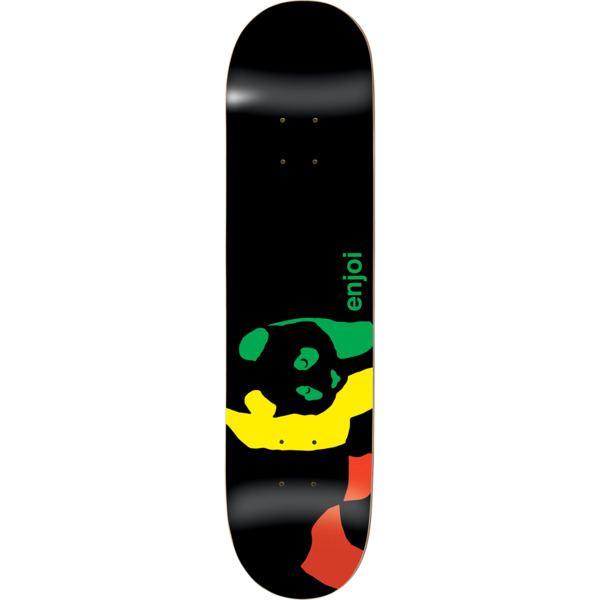 Enjoi Skateboards Rasta Panda Skateboard Deck Resin-7 - 8.25" x 31.9"