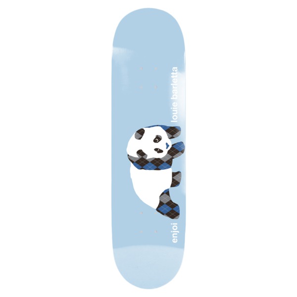 Enjoi Skateboards Louie Barletta Argyle Panda Light Blue Skateboard Deck - 8.25"