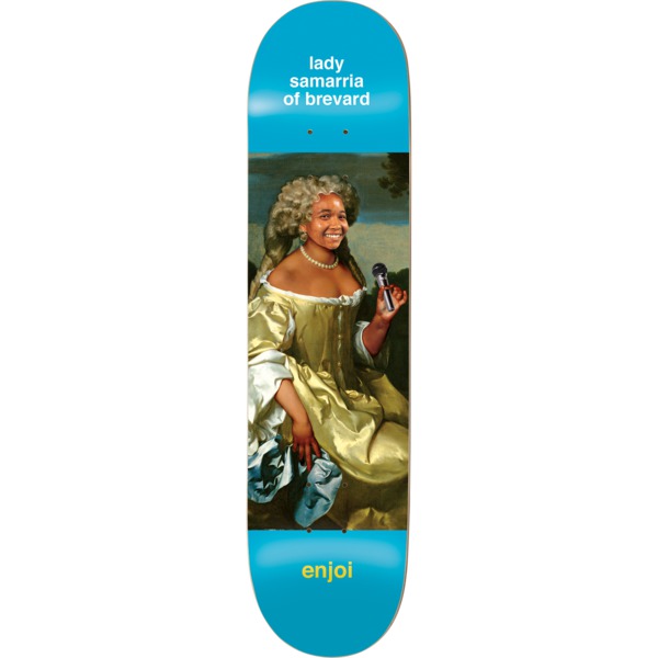 Enjoi Skateboards Samarria Brevard Renaissance Light Blue Skateboard Deck Resin-7 - 8.37" x 32.2"