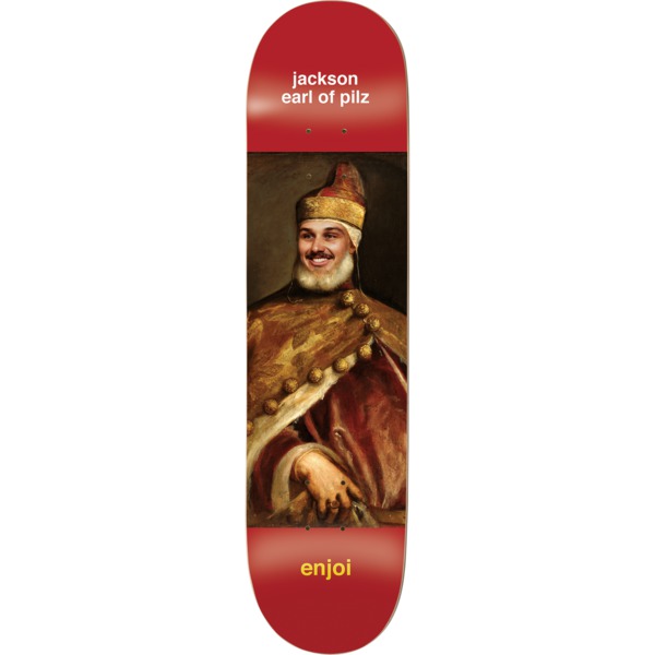 Enjoi Skateboards Jackson Pilz Renaissance Red Skateboard Deck Impact Light - 8.25" x 31.9"