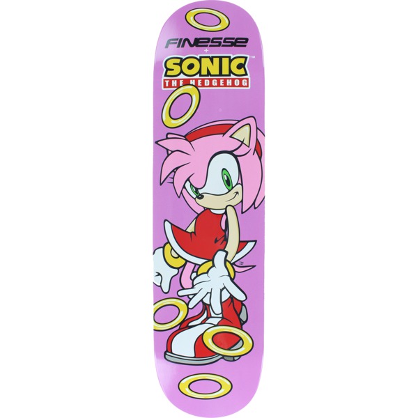 Finesse Skateboards Sega Sonic Amy Hedgehog Skateboard Deck - 8" x 32"