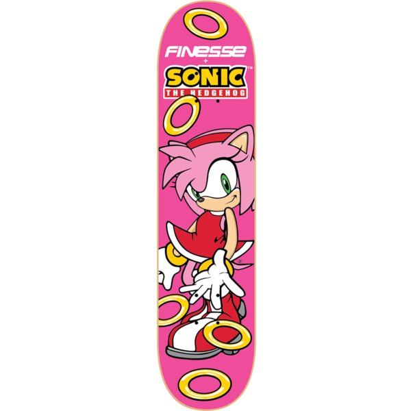 Finesse Skateboards Sega Sonic Amy Hedgehog Skateboard Deck - 8" x 32"