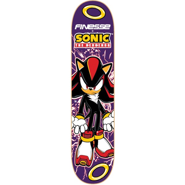 Finesse Skateboards Sega Sonic Shadow II Skateboard Deck - 8" x 32"