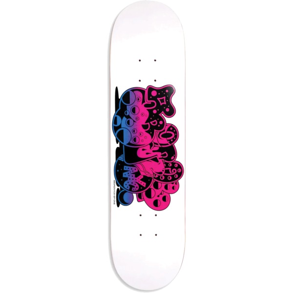5Boro NYC Skateboards SP-One Bubble White / Pink / Orange Skateboard Deck - 8" x 31.75"