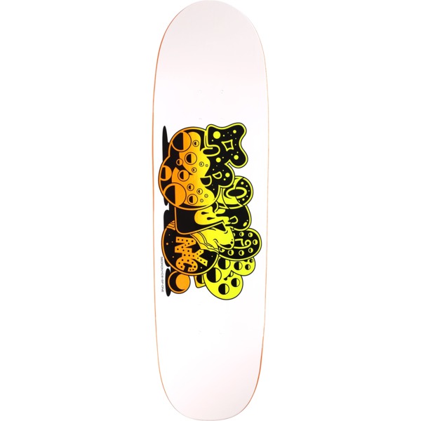 5Boro NYC Skateboards SP-One Bubble White / Orange / Yellow Skateboard Deck - 8.75" x 31.75"