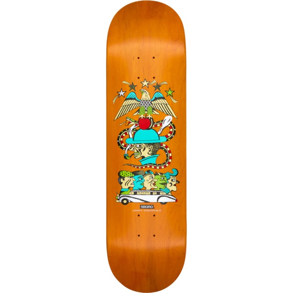 5Boro NYC Skateboards Jimmy Mcdonald Tomas Redrey Orange Skateboard Deck - 8.5" x 32"