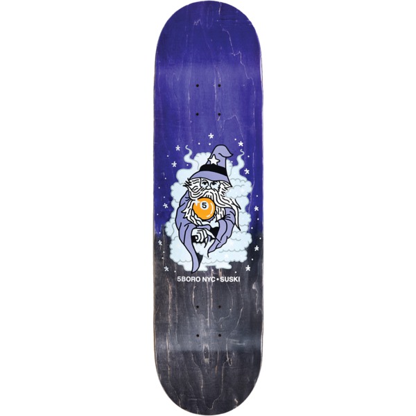 5Boro NYC Skateboards Suski 5 Ball Wizard Skateboard Deck - 8"
