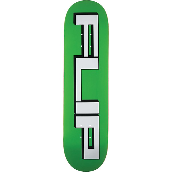 Flip Skateboards Squared Logo Green Skateboard Deck - 8.25" Flip Skateboards Squared Logo Green Skateboard Deck - 8.25"