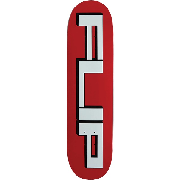 Flip Skateboards Squared Logo Red Skateboard Deck - 8" Flip Skateboards Squared Logo Red Skateboard Deck - 8"