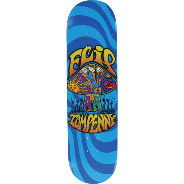 gebed Agnes Gray Altaar Flip Skateboards Tom Penny Love Shroom Blue Skateboard Deck - 8.13 x 31.5