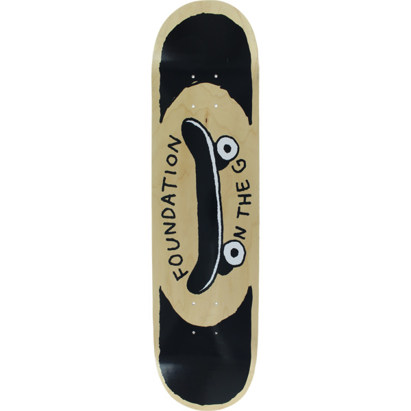 Foundation Skateboards On The Go Natural / Black Skateboard Deck - 7.75" x 32"