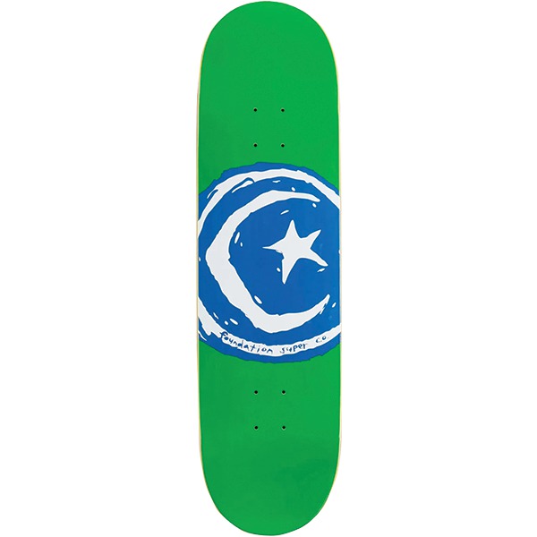 Foundation Skateboards Star XC Moon Green Skateboard Deck - 8.25" Foundation Skateboards Star XC Moon Green Skateboard Deck - 8.25"