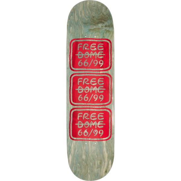 Free Dome Classic Assorted Stain / Red Skateboard Deck - 8.5" x 32.125"