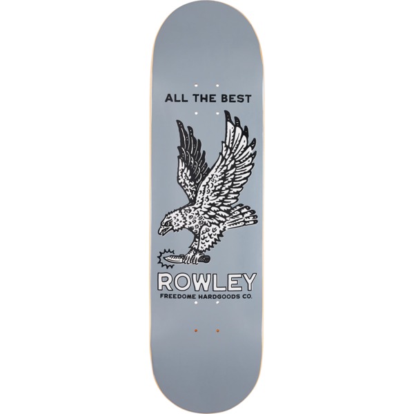 Free Dome Geoff Rowley Eagle Silver Skateboard Deck - 8.87" x 32.125"