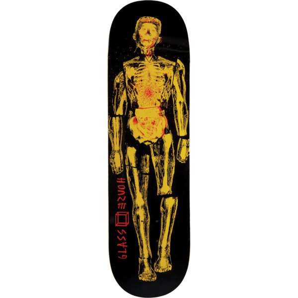 Glass House Skateboards Glass Man Black / Yellow Skateboard Deck - 9" x 32.5"