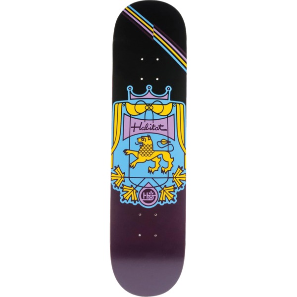 Habitat Skateboards Coat Of Arms Purple Skateboard Deck - 8" x 31.625"