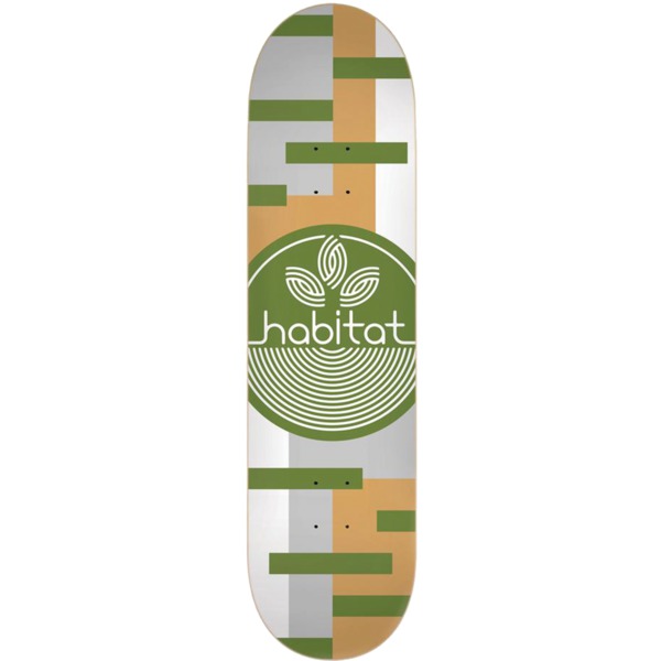 Habitat Skateboards Modernist Leaf Dot Skateboard Deck - 8" x 32"