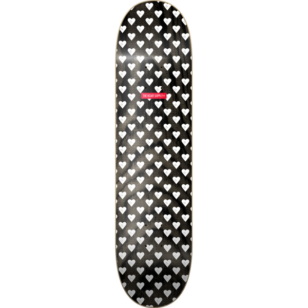 The Heart Supply Skateboards Sweethearts Black / White Skateboard Deck - 8.25" x 32"