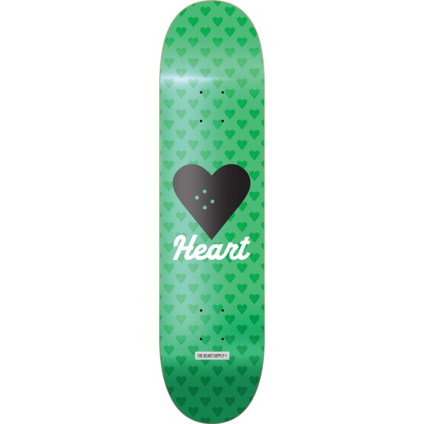 The Heart Supply Skateboards Vertical Flow Neon Green Skateboard Deck - 8.12" x 32"