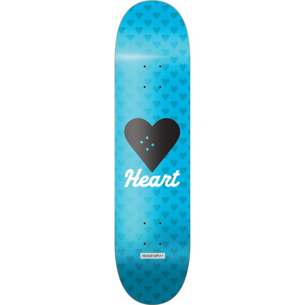 The Heart Supply Skateboards Vertical Flow Neon Blue Skateboard Deck - 8.25" x 32"