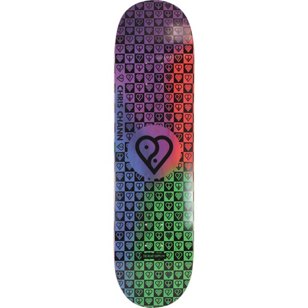 The Heart Supply Skateboards Chris Chann Trinity Tie-Dye Skateboard Deck Impact Light - 8.25" x 32"