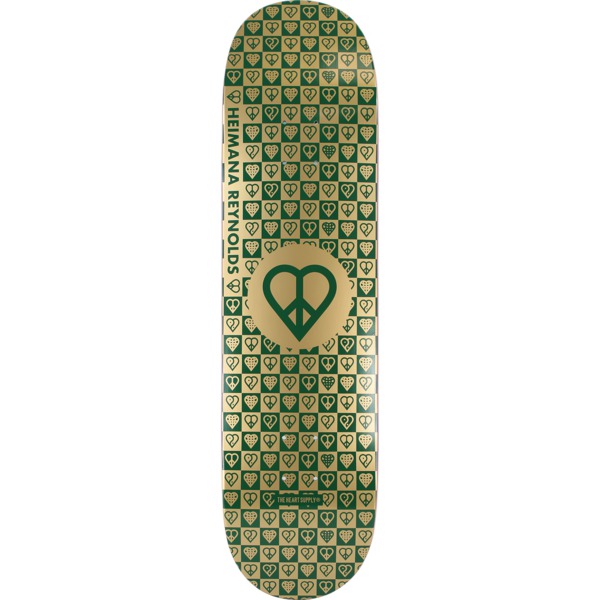 The Heart Supply Skateboards Heimana Reynolds Trinity Gold Foil Skateboard Deck - 8.25" x 32"