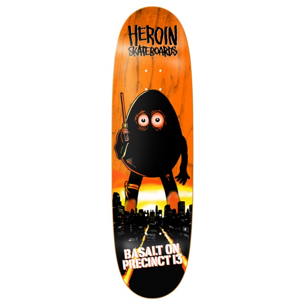 Heroin Skateboards Basalt on Precinct 13 Skateboard Deck - 8.75" Heroin Skateboards Basalt on Precinct 13 Skateboard Deck - 8.75"