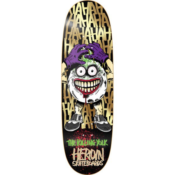 Heroin Skateboards Killing Yolk Egg Skateboard Deck Symmetrical - 9.25" x 32"