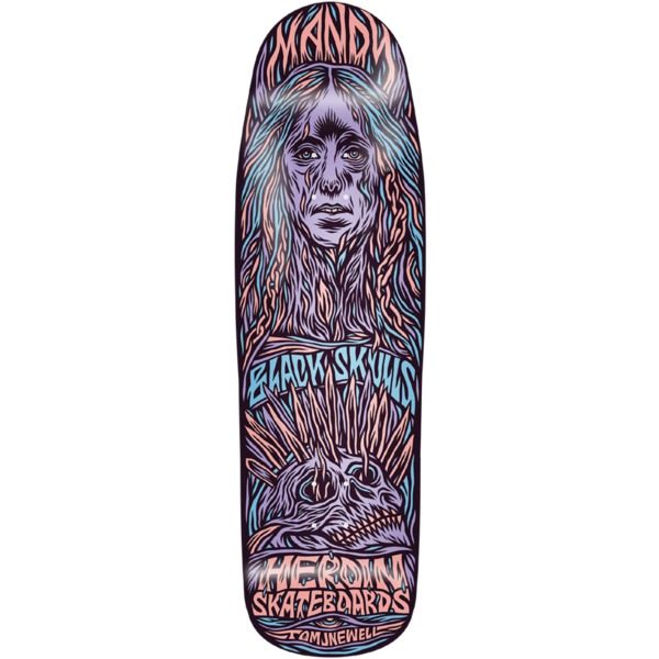 Heroin Skateboards Mandy x Newell Skateboard Deck - 9.25" x 31.25"