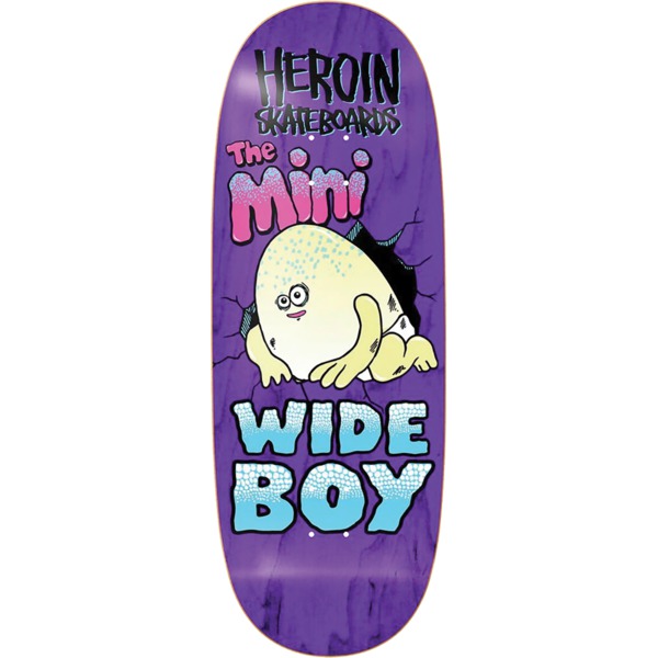 Heroin Skateboards Mini Wide Boy Egg Skateboard Deck - 10.5" x 29.5" Heroin Skateboards Mini Wide Boy Egg Skateboard Deck - 10.5" x 29.5"