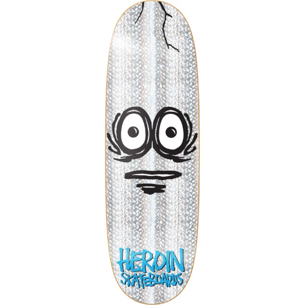 Heroin Skateboards Very Big Holo Egg Skateboard Deck - 10" x 32"