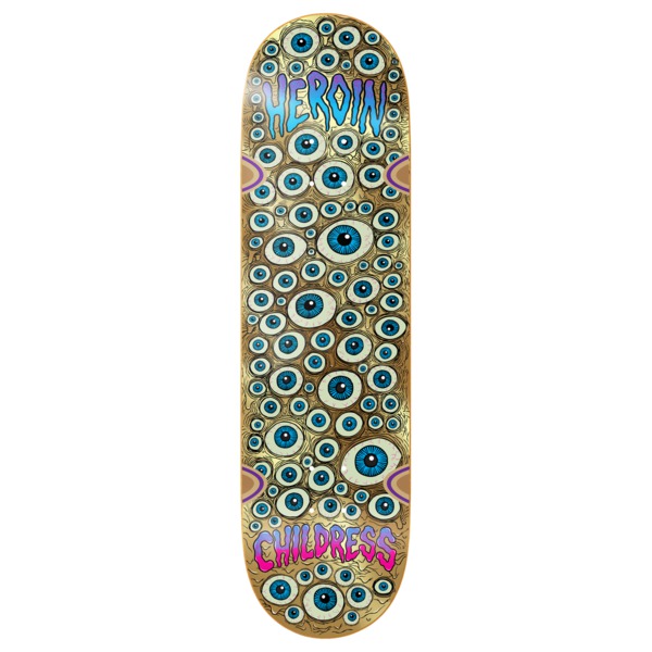 Heroin Skateboards Chet Childress Eyes Skateboard Deck - 8.75" Heroin Skateboards Chet Childress Eyes Skateboard Deck - 8.75"