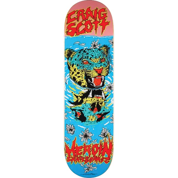Heroin Skateboards Craig Questions Scott Dead Reflections Skateboard Deck - 9"