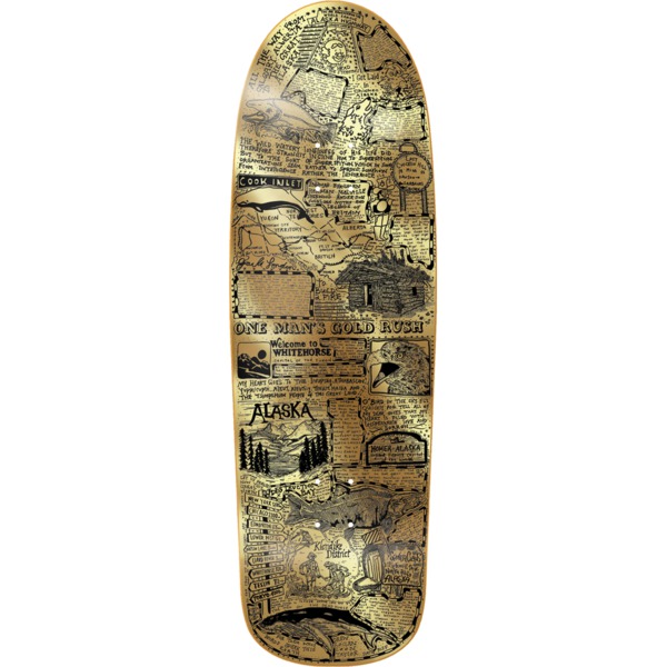 Heroin Skateboards Craig Questions Scott Gold Rush Skateboard Deck - 10" x 32.25"