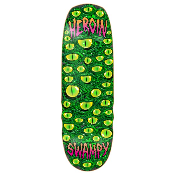 Heroin Skateboards Swampy Eyes Skateboard Deck - 10" Heroin Skateboards Swampy Eyes Skateboard Deck - 10"