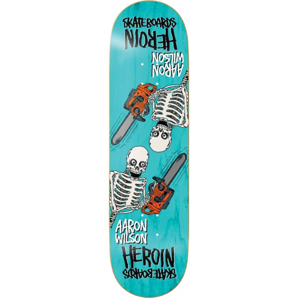 Heroin Skateboard Deck 9.25 X 32 - Symmetrical Holo Egg Design With Grip Tape