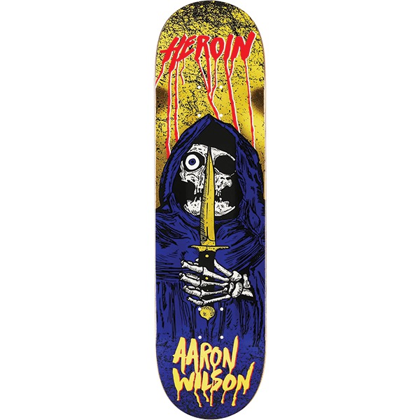 Heroin Skateboards Aaron Wilson KO2 Skull Priest Skateboard Deck - 8.5" Heroin Skateboards Aaron Wilson KO2 Skull Priest Skateboard Deck - 8.5"