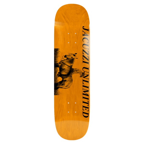Jacuzzi Unlimited Skateboards Jet Ski Cowboy Shovel Nose Orange Skateboard Deck - 8.5" Jacuzzi Unlimited Skateboards Jet Ski Cowboy Shovel Nose Orange Skateboard Deck - 8.5"