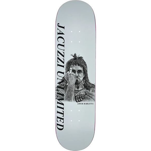 Jacuzzi Unlimited Skateboards Louie Barletta Later EX7 White Skateboard Deck - 8" Jacuzzi Unlimited Skateboards Louie Barletta Later EX7 White Skateboard Deck - 8"