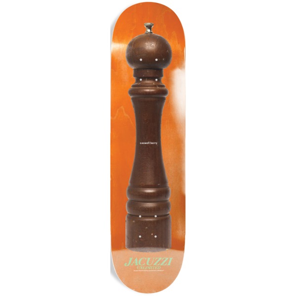 Jacuzzi Unlimited Skateboards Caswell Berry Pepper Grinder Orange Skateboard Deck - 8.25" x 32"