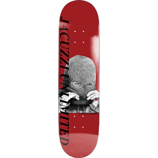 Jacuzzi Unlimited Skateboards Caswell Berry Shoplift Red Skateboard Deck - 8.25"