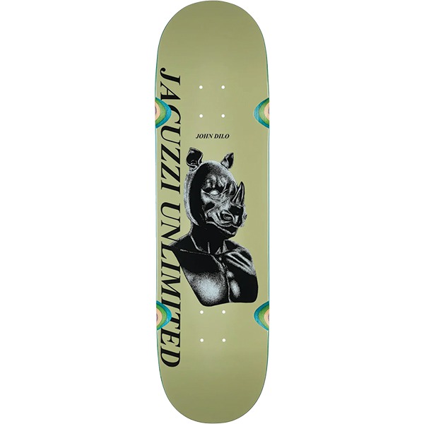 Jacuzzi Unlimited Skateboards John Dilo Safe Word EX7 Light Olive Skateboard Deck - 8.5" Jacuzzi Unlimited Skateboards John Dilo Safe Word EX7 Light Olive Skateboard Deck - 8.5"