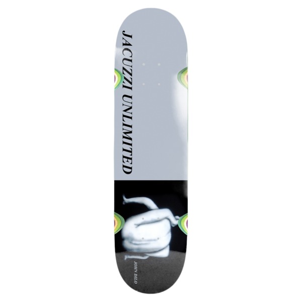 Jacuzzi Unlimited Skateboards John Dilo Suck Me Cool Grey Skateboard Deck - 8.5" Jacuzzi Unlimited Skateboards John Dilo Suck Me Cool Grey Skateboard Deck - 8.5"