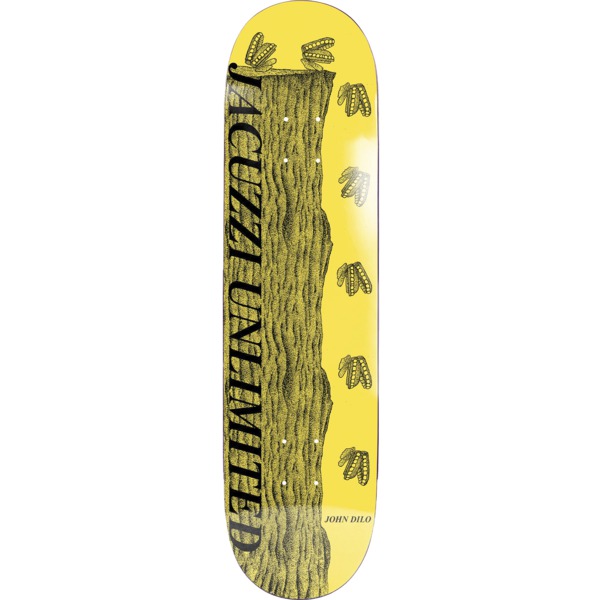 Jacuzzi Unlimited Skateboards John Dilo Wind Up Yellow Skateboard Deck - 8.25"