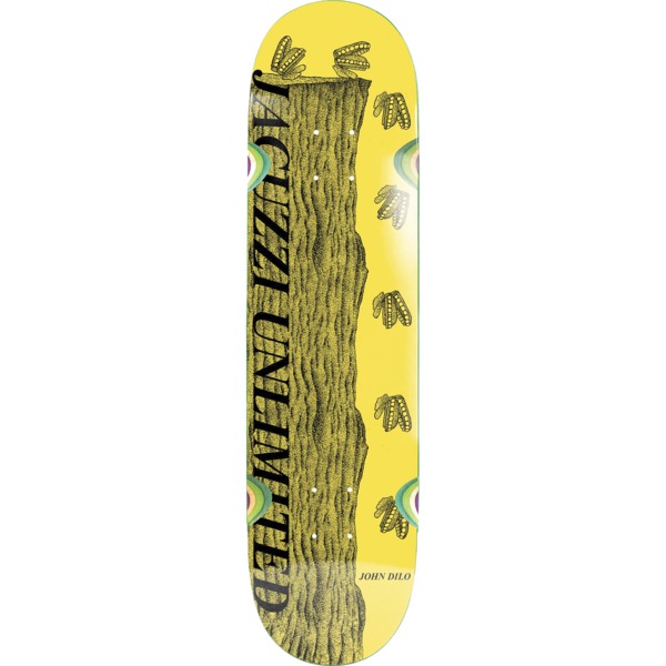 Jacuzzi Unlimited Skateboards John Dilo Wind Up Yellow Skateboard Deck - 8.5"