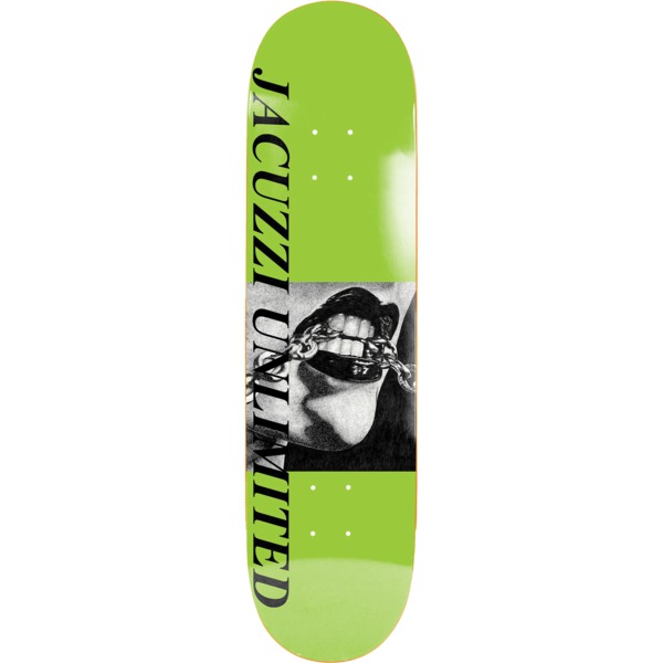 Jacuzzi Unlimited Skateboards Tony Latham Chain Mail Lime Green Skateboard Deck - 8.37"