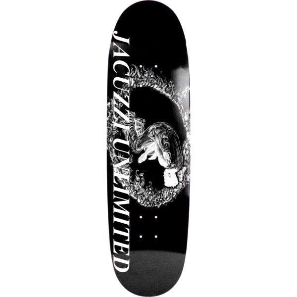 Jacuzzi Unlimited Skateboards Tony Latham Ring Of Fire Black Skateboard Deck - 9.12"