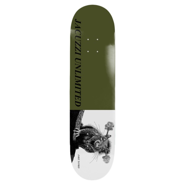 Jacuzzi Unlimited Skateboards Lee Yankou Rabid Green Skateboard Deck - 8.75" Jacuzzi Unlimited Skateboards Lee Yankou Rabid Green Skateboard Deck - 8.75"