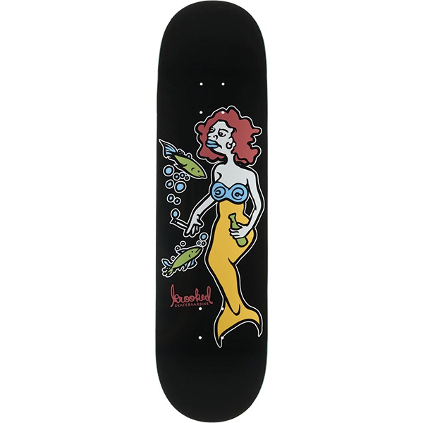 Krooked Skateboards Team Mermaid Black Skateboard Deck DBX - 8.25" Krooked Skateboards Team Mermaid Black Skateboard Deck DBX - 8.25"